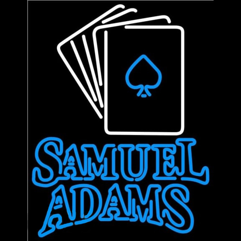 Samuel Adams Cards Beer Sign Neon Skilt