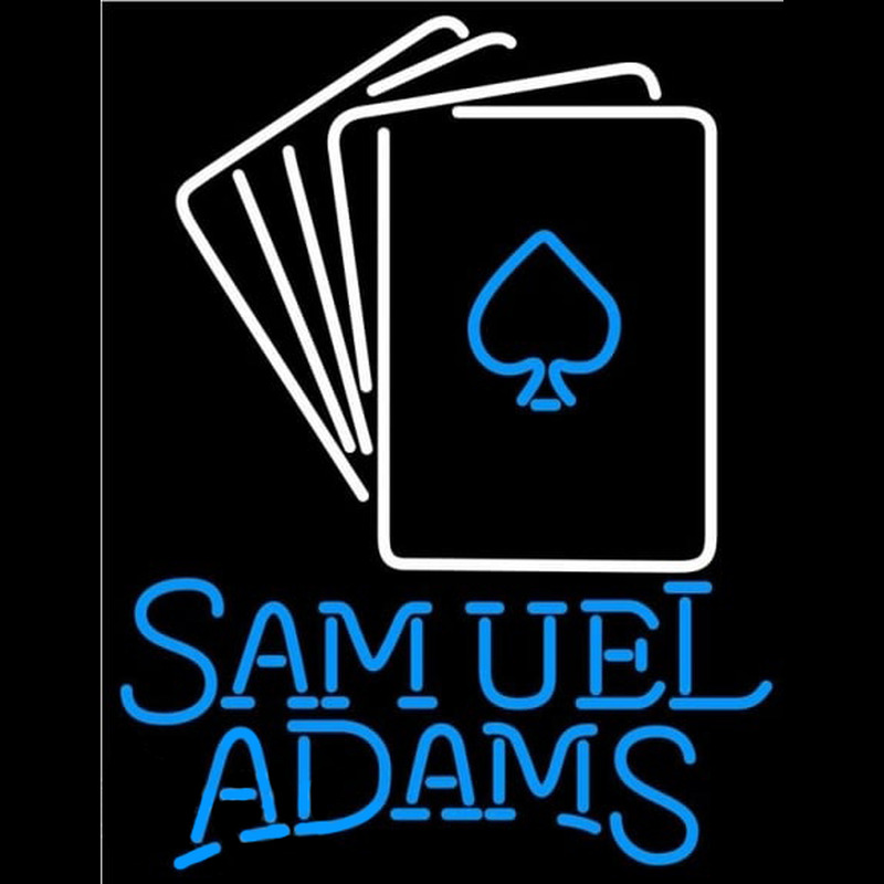 Samuel Adams Cards Beer Sign Neon Skilt