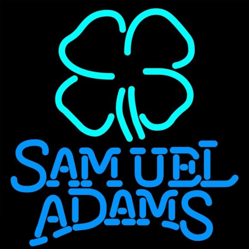 Samuel Adams Clover Beer Sign Neon Skilt