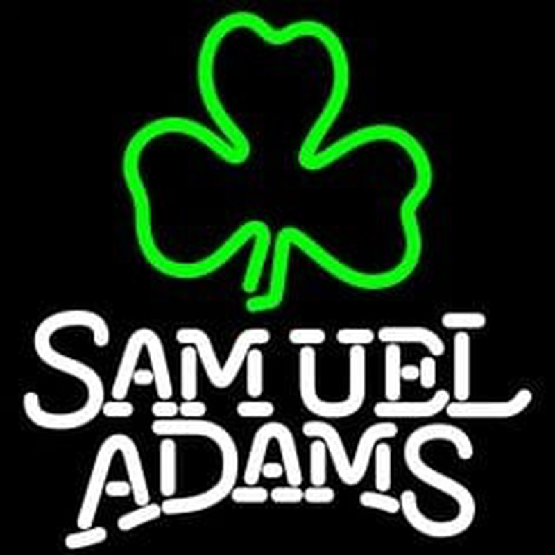 Samuel Adams Green Clover Neon Skilt