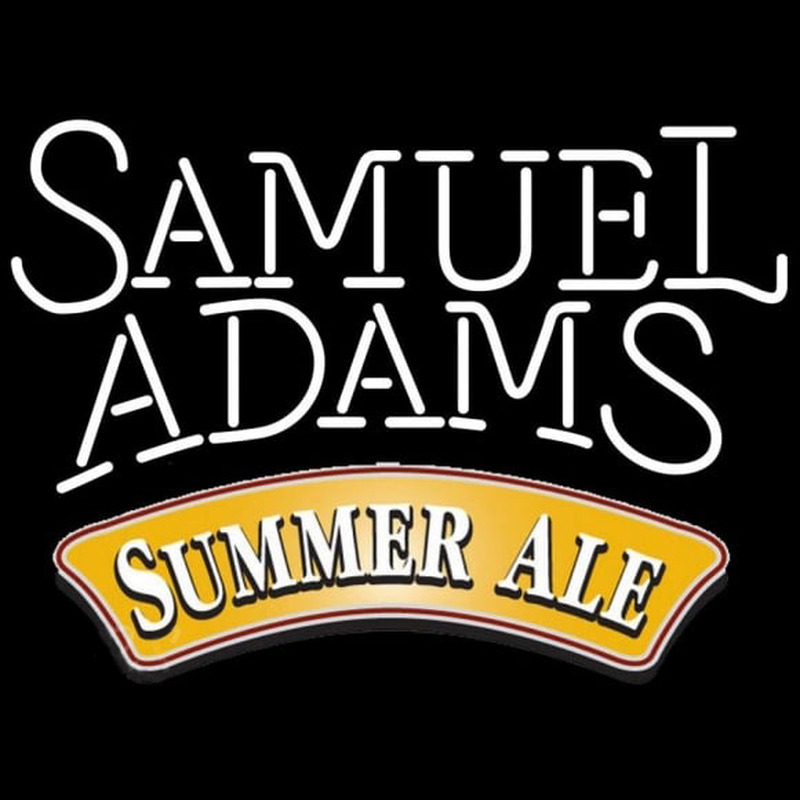 Samuel Adams Summer Ale White Beer Sign Neon Skilt
