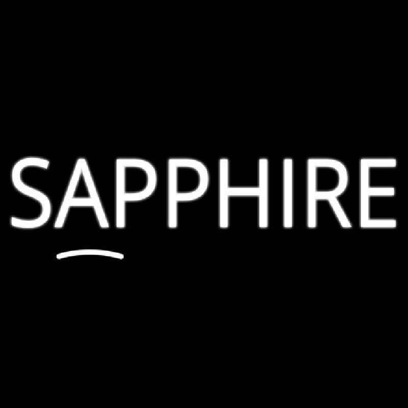 Sapphire Block Neon Skilt