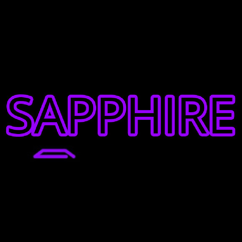 Sapphire Purple Neon Skilt