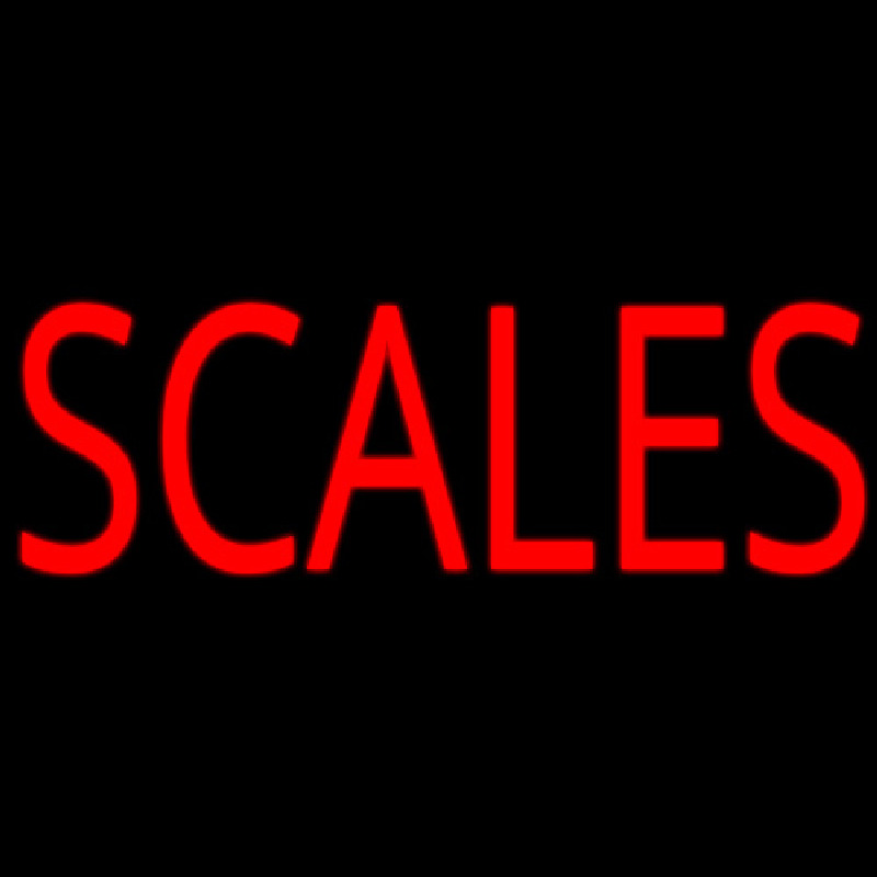 Scales Neon Skilt