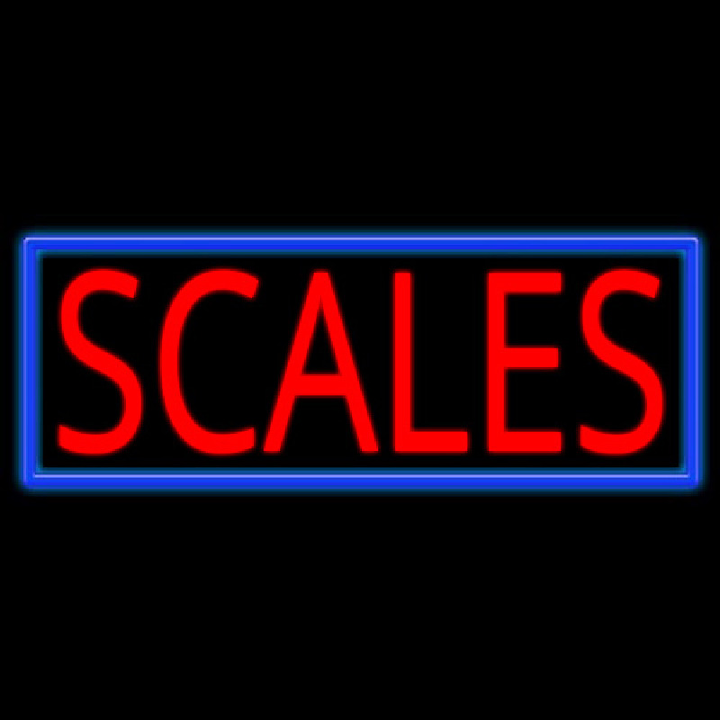 Scales Neon Skilt