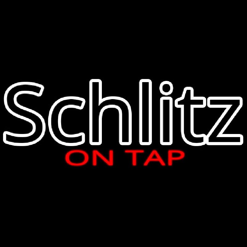 Schlitz On Tap Neon Skilt