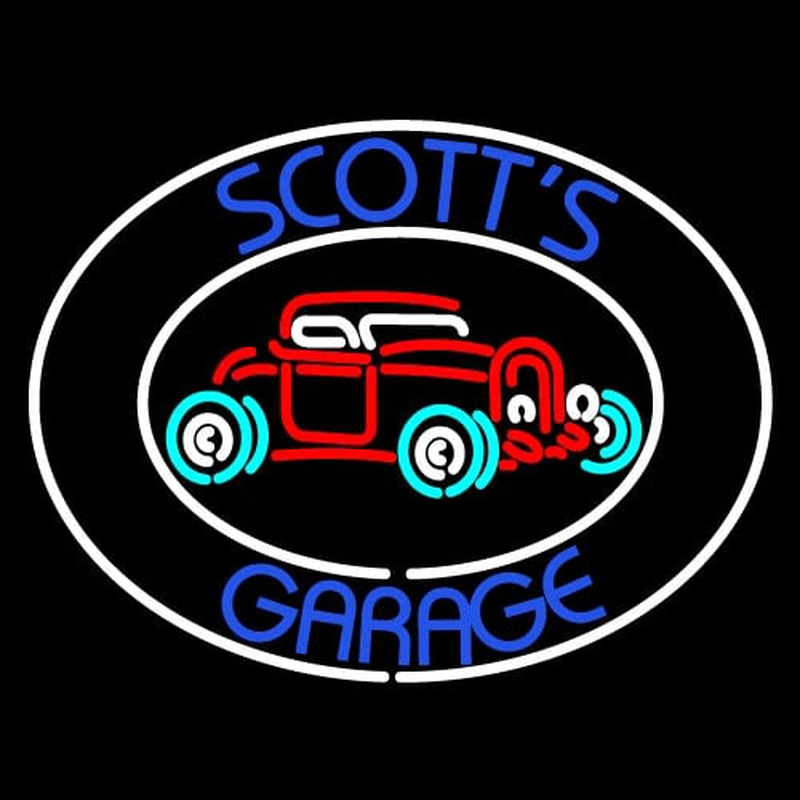 Scotts Garage Neon Skilt