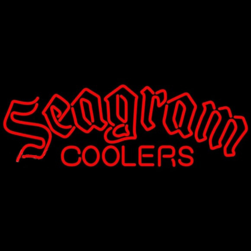 Seagram Logo Wine Coolers Beer Sign Neon Skilt