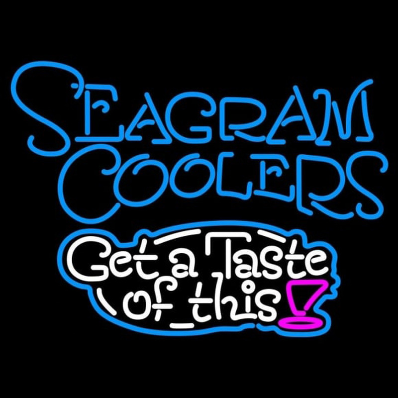 Seagram Test Of This Wine Coolers Beer Sign Neon Skilt