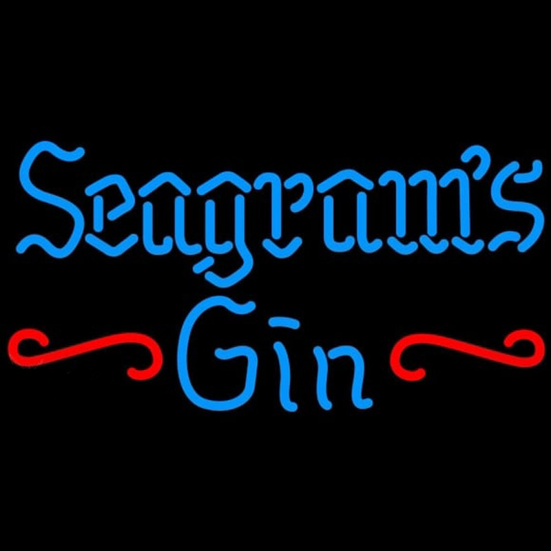 Seagrams 7 Promotional Gin Beer Sign Neon Skilt