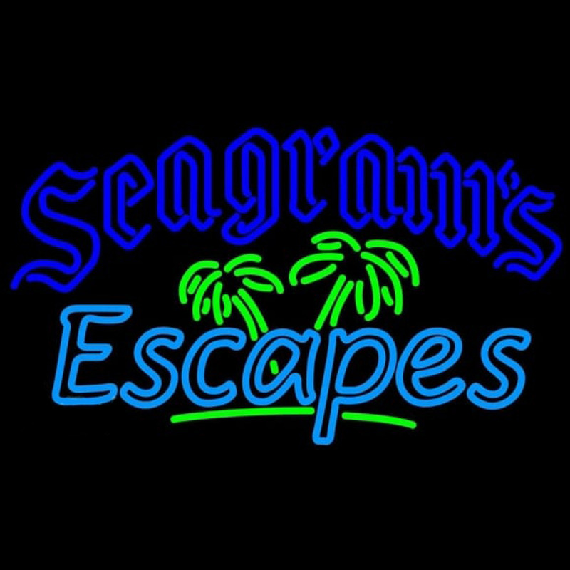 Seagrams Escapes Wine Coolers Beer Sign Neon Skilt