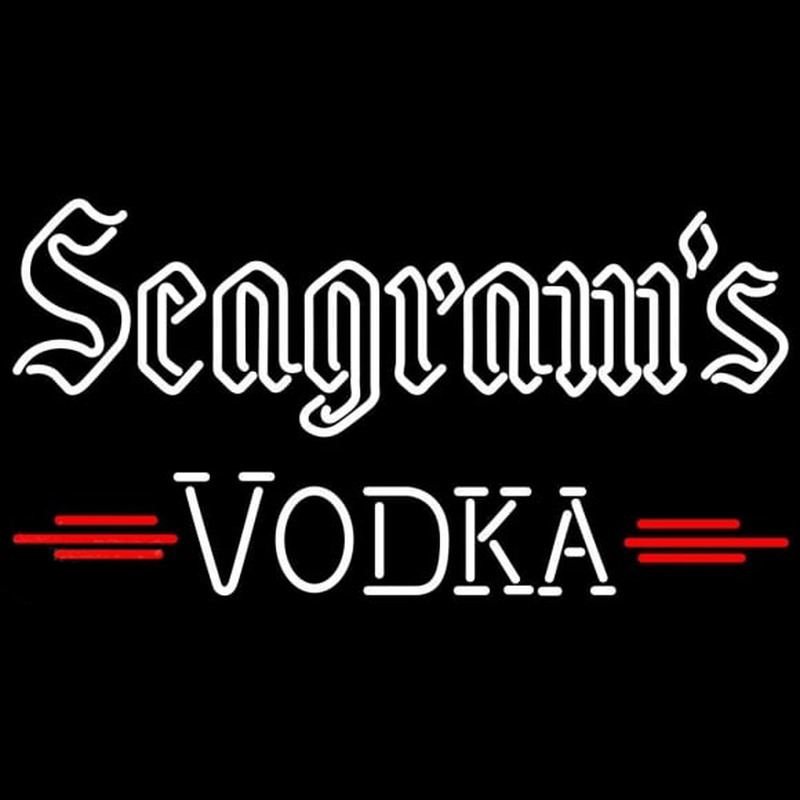 Seagrams Vodka Beer Sign Neon Skilt