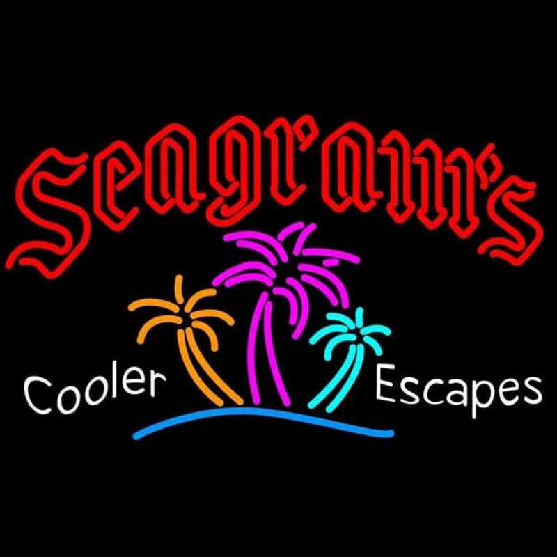 Seagrams Wild Berry Margarita Strawberry Daiquiri Wine Coolers Beer Sign Neon Skilt