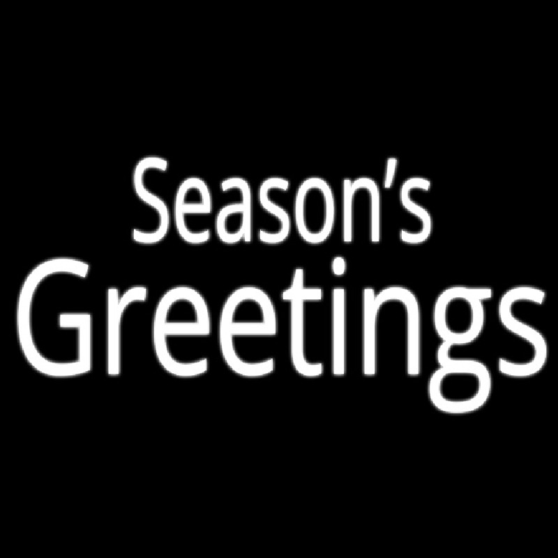 Seasons Greetings Neon Skilt