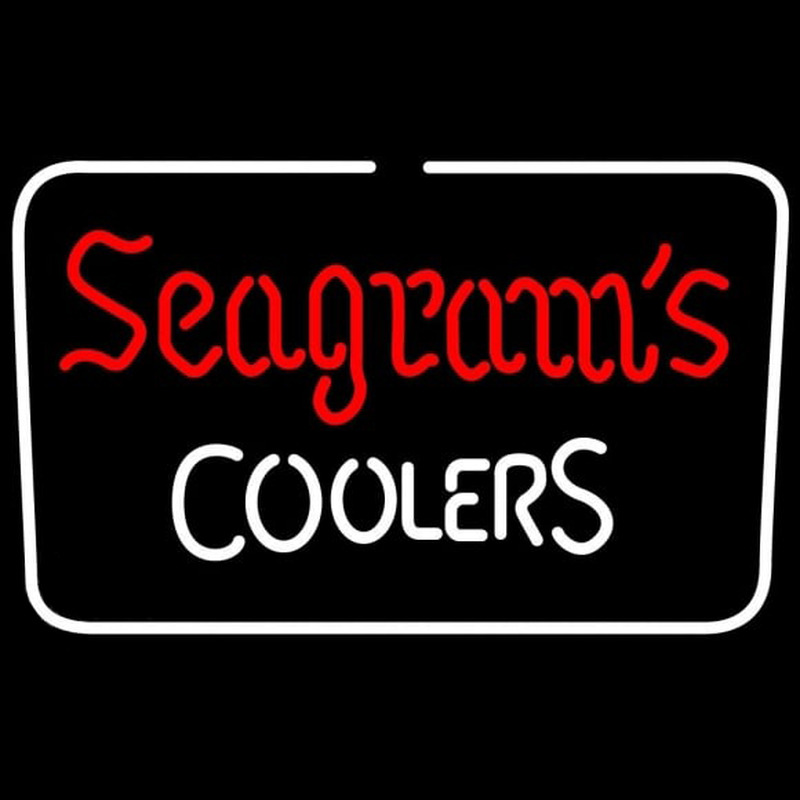Segrams Coolers Beer Sign Neon Skilt