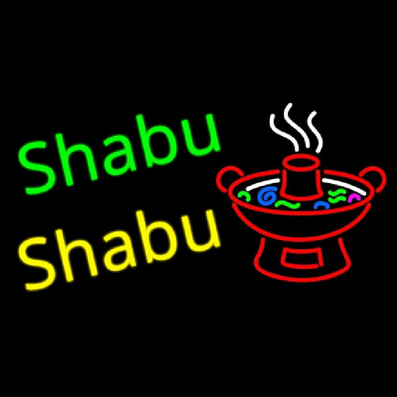 Shabu Shabu Neon Skilt