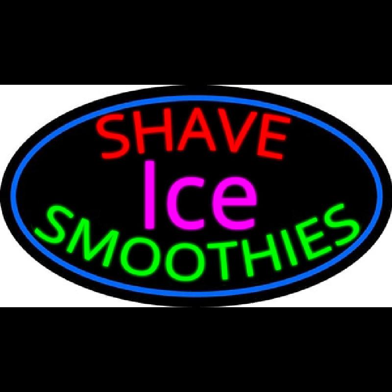 Shave Ice N Smoothies Neon Skilt