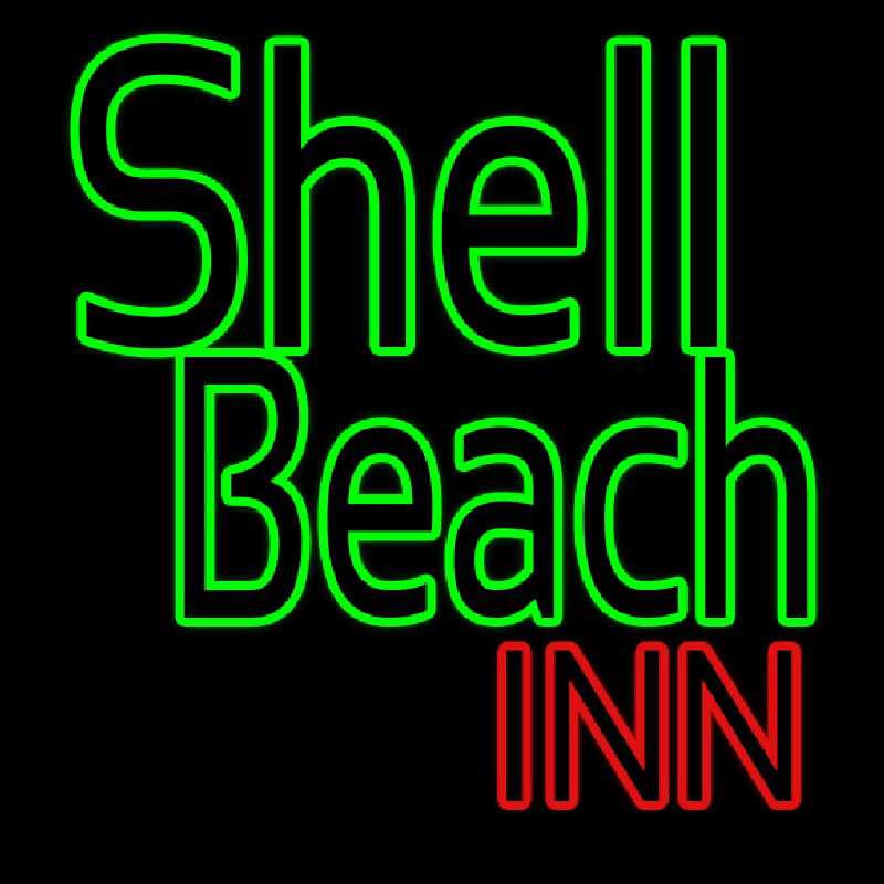 Shell Beach Inn Neon Skilt