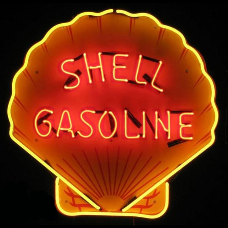 Shell Gasoline Neon Skilt
