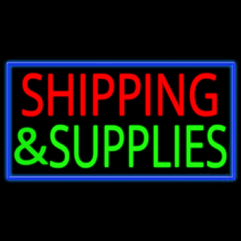 Shipping And Supplies Neon Skilt