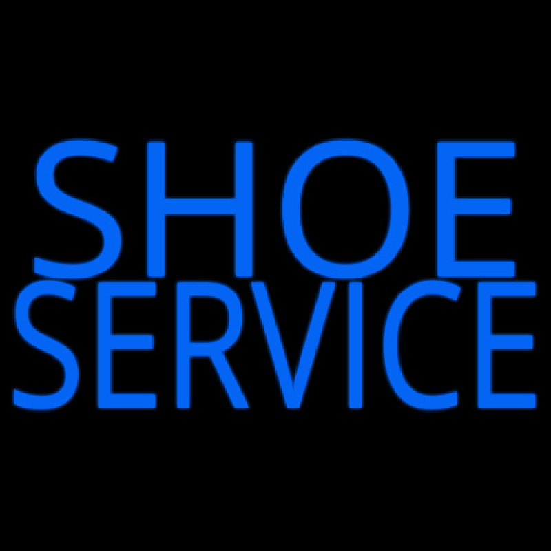 Shoe Service Neon Skilt