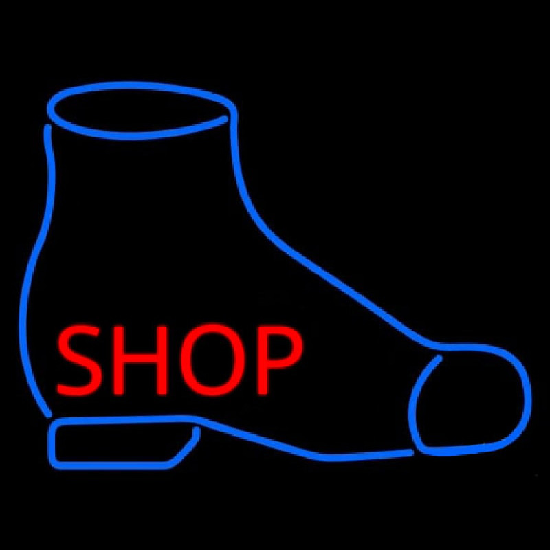 Shoe Shop Neon Skilt