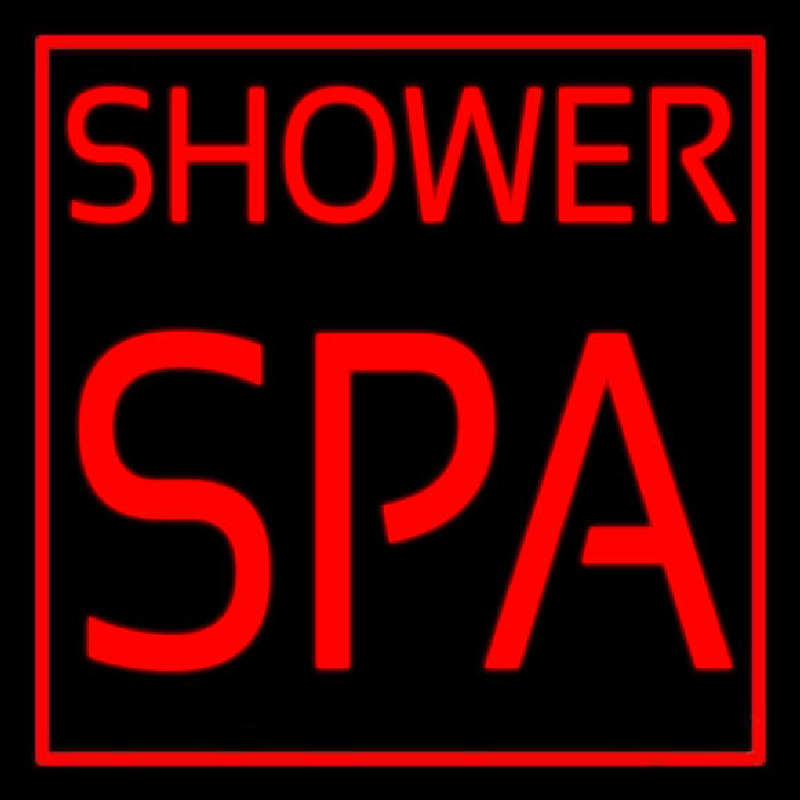 Shower Spa Neon Skilt