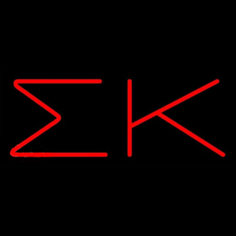 Sigma Kappa Neon Skilt