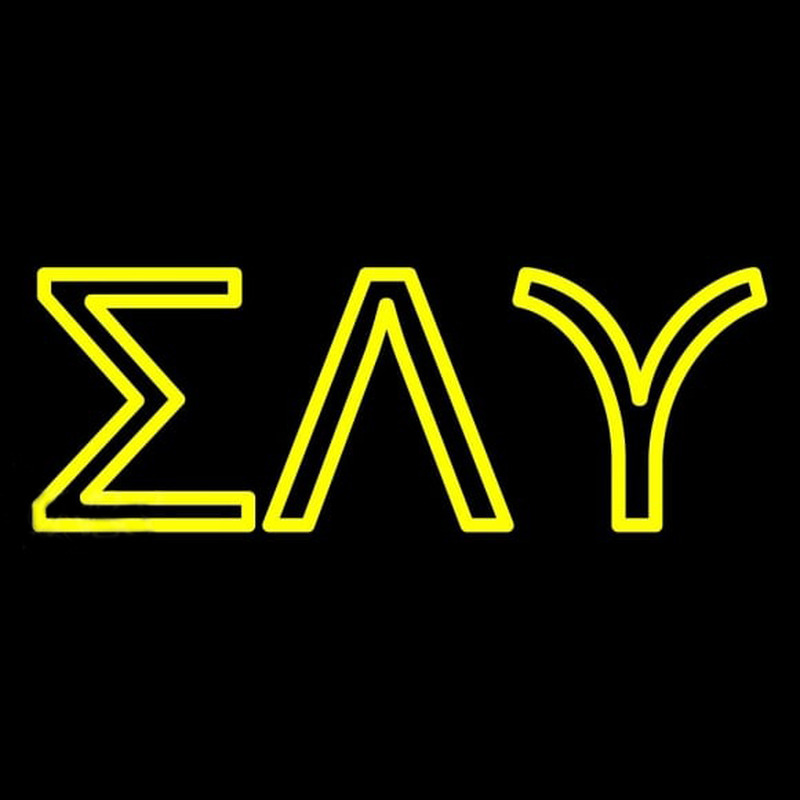 Sigma Lambda Upsilon Neon Skilt