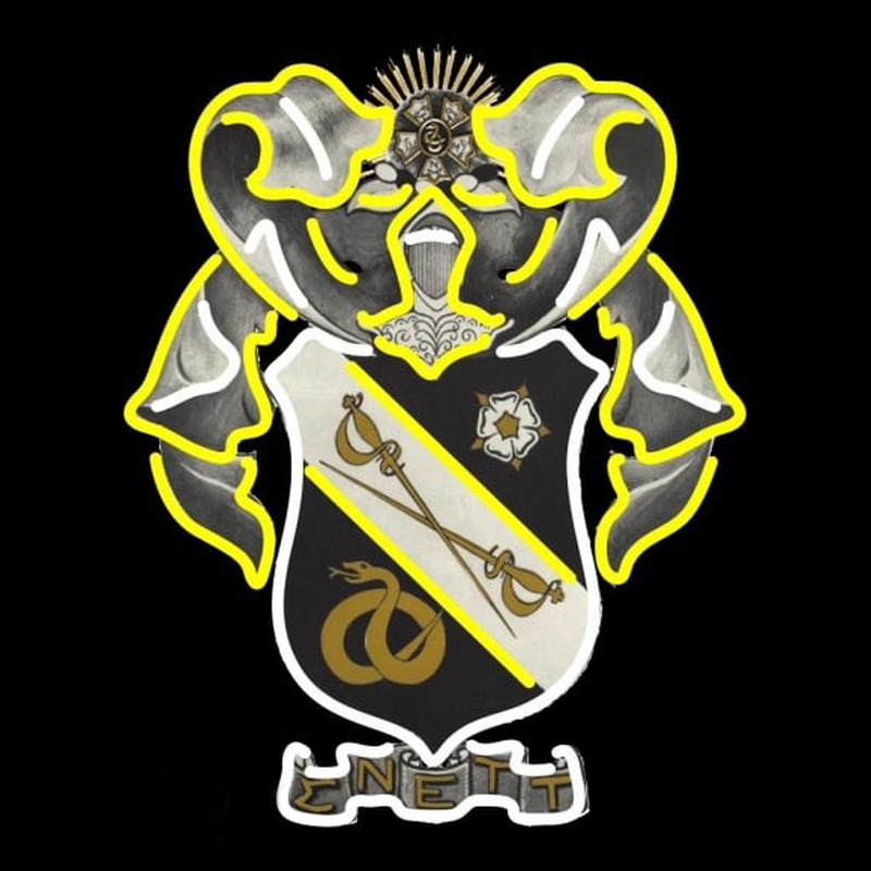 Sigma Nu Chapters Logo Neon Skilt