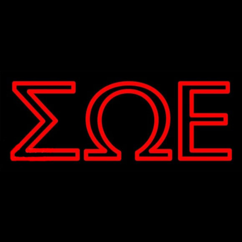 Sigma Omega Epsilon Neon Skilt