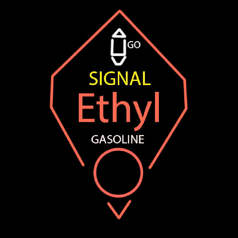 Signal Ethyl Gasoline Neon Skilt