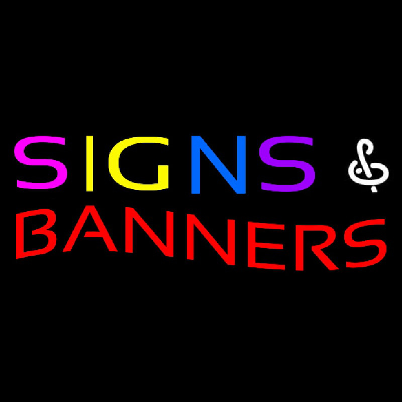 Signs And Banners Neon Skilt