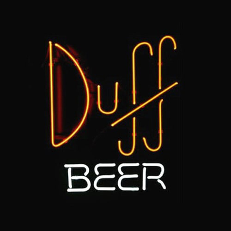 Simpsons Duff Øl Butik Bar Neon Skilt