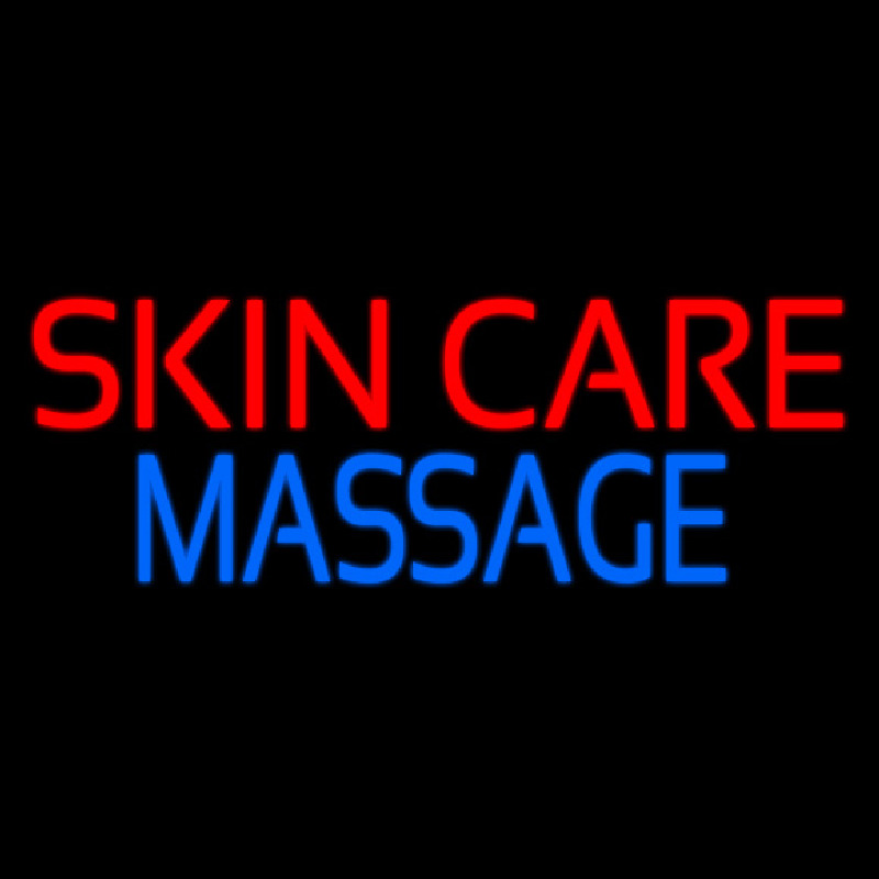 Skin Care Massage Hair Neon Skilt