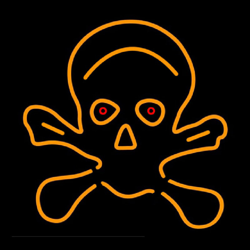 Skull Bulb Neon Skilt