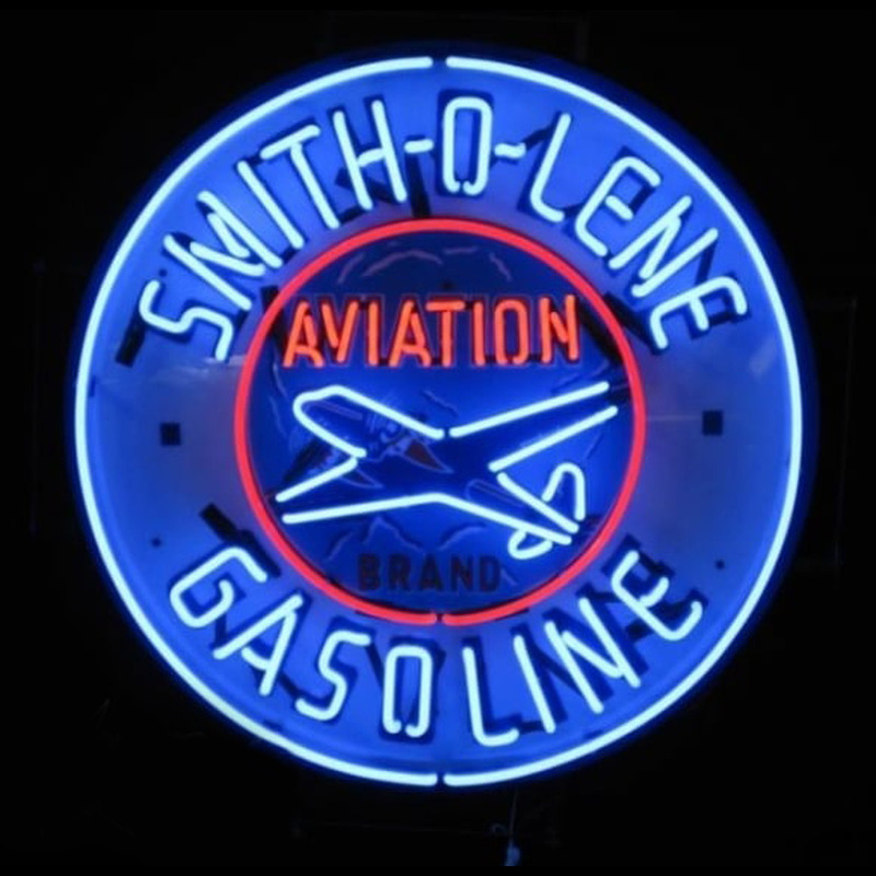 Smitholene Aviation Neon Skilt