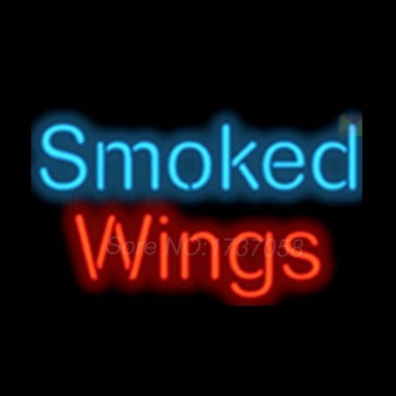 Smoked Wings Neon Skilt