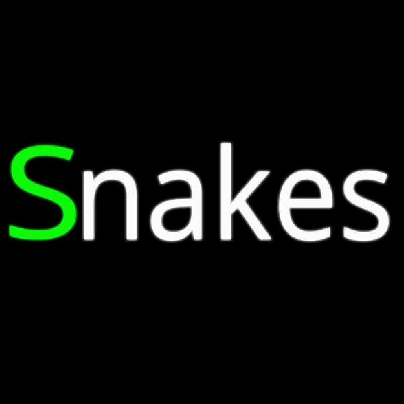 Snakes Neon Skilt