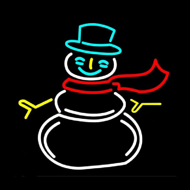 Snowman Neon Skilt