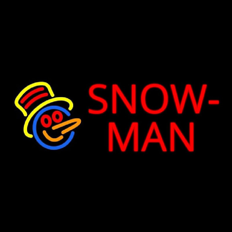 Snowman Neon Skilt