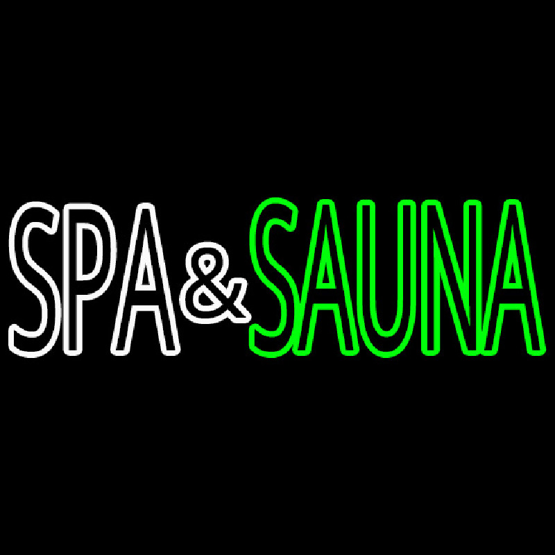 Spa And Sauna Neon Skilt