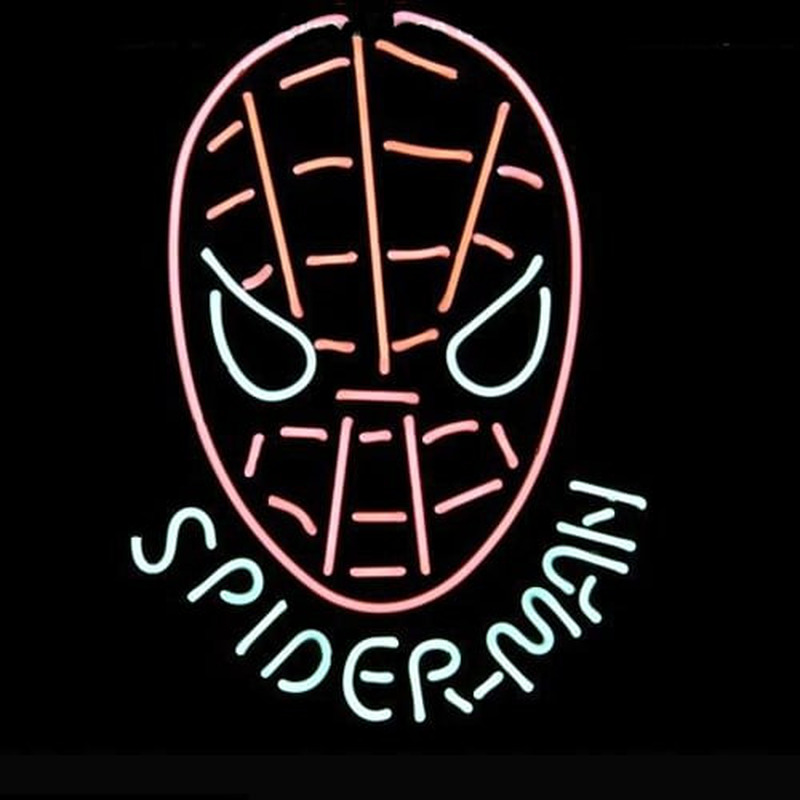 Spiderman Super Man Logo Pub Fremvisning Butik Øl Bar Neon Skilt Gave
