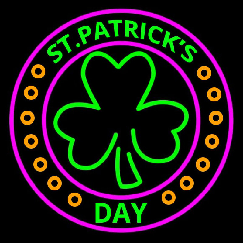 St Patricks Day Neon Skilt