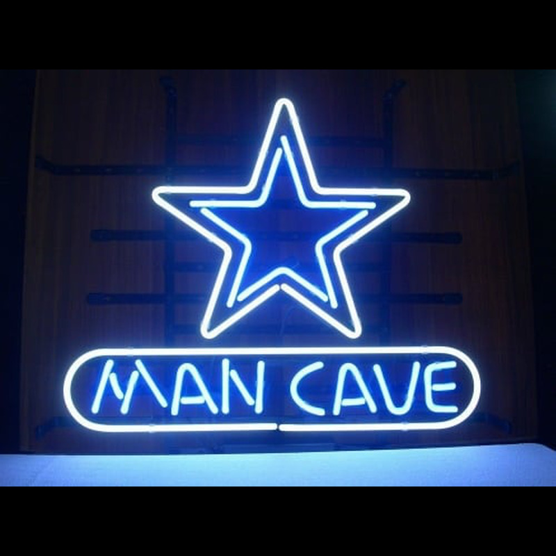 Star MAN CAVE Neon Skilt