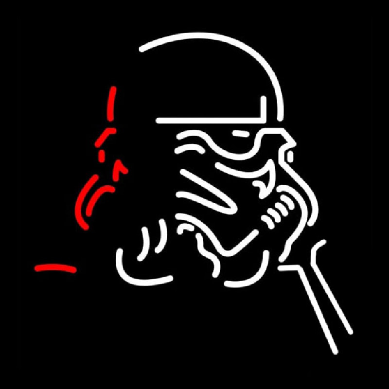 Star Wars Storm Trooper Art Neon Skilt