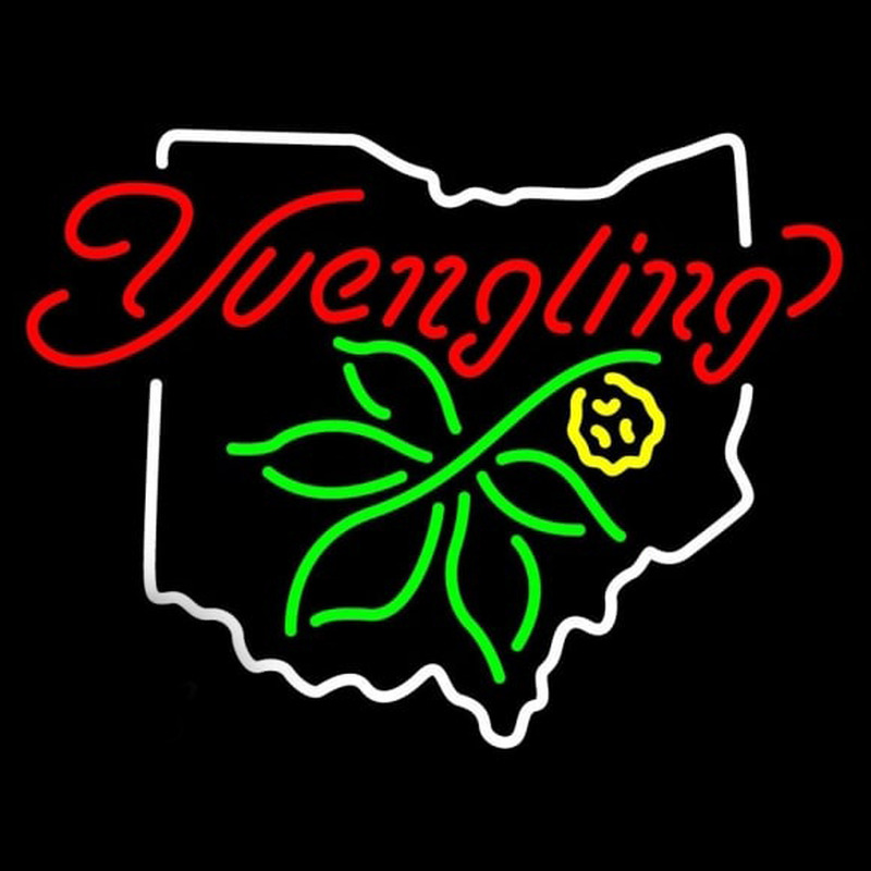 State Of Ohio Yuengling Beer Sign Neon Skilt
