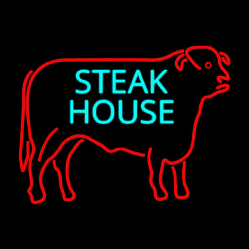 Steakhouse Logo Neon Skilt