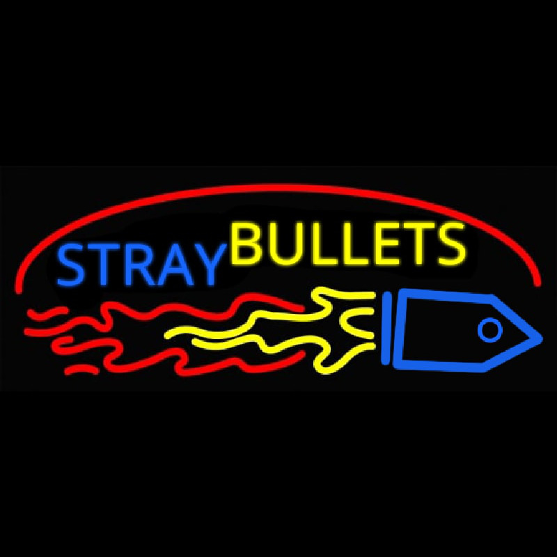 Stray Bullets Neon Skilt