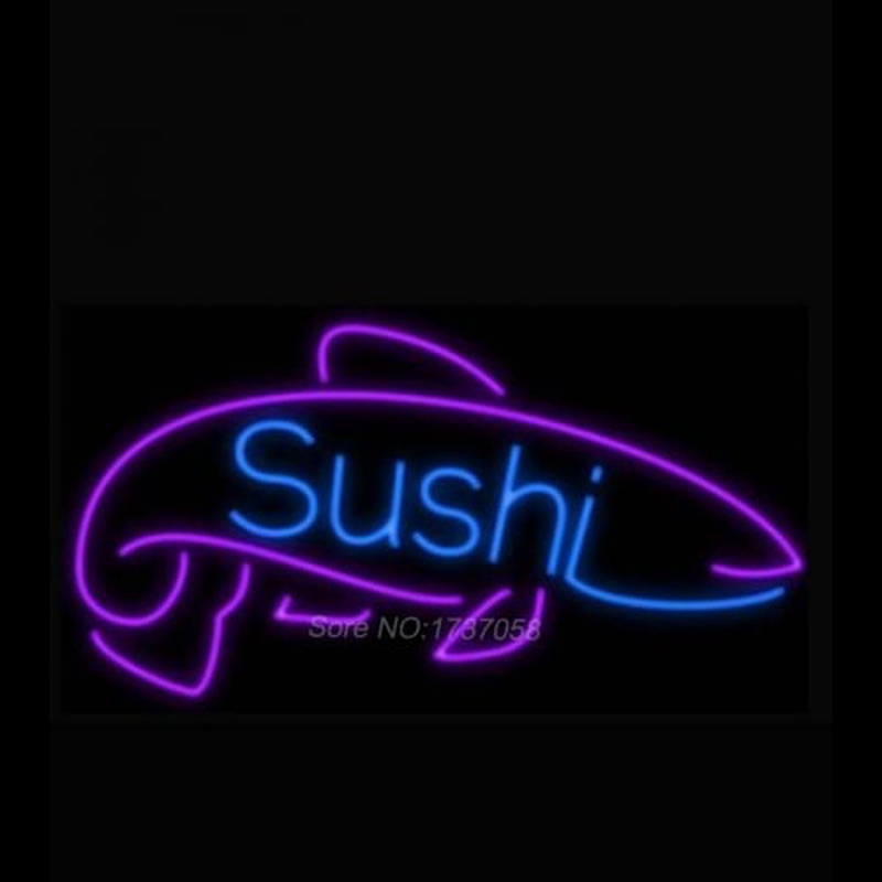 Sushi Fish Neon Skilt